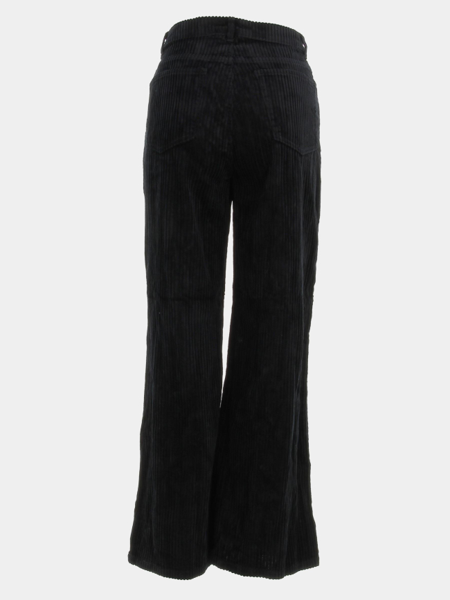Pantalon taille haute velours kathy noir femme - Vero Moda
