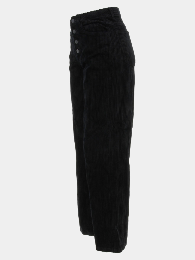 Pantalon taille haute velours kathy noir femme - Vero Moda
