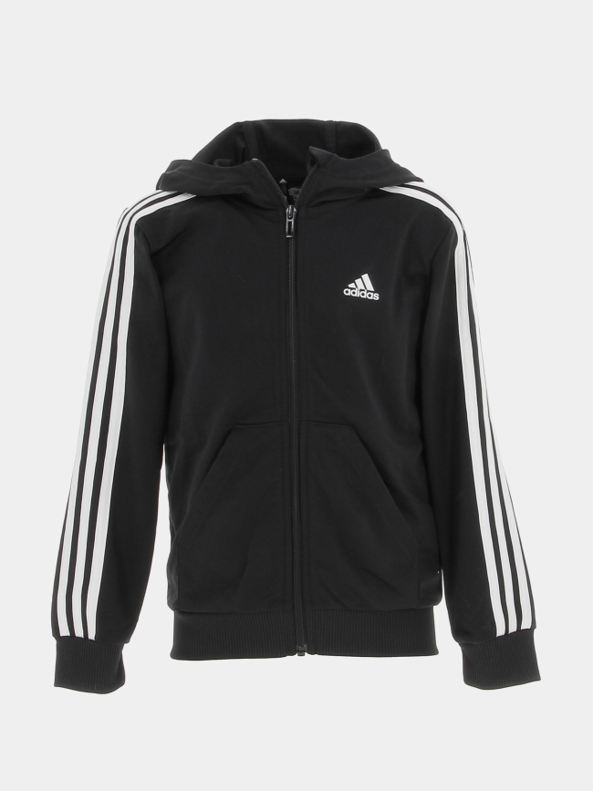 Ensemble veste/jogging shiny noir enfant - Adidas