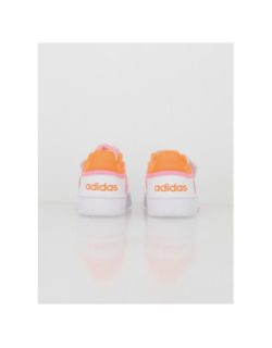 Baskets à scratch hoops 3.0 blanc fluo enfant - Adias