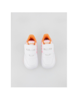 Baskets à scratch hoops 3.0 blanc fluo enfant - Adias