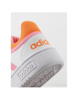 Baskets à scratch hoops 3.0 blanc fluo enfant - Adias