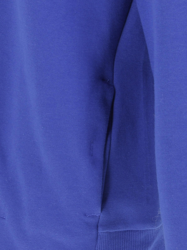 Sweat à capuche logo relief bleu enfant - Adidas