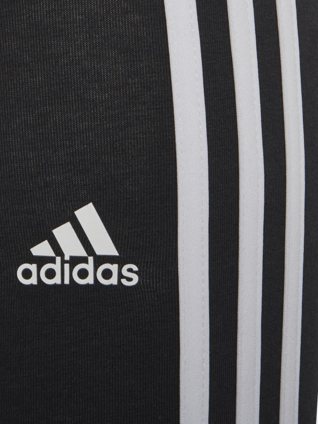 Legging élastique 3s tight basique blanc noir enfant - Adidas