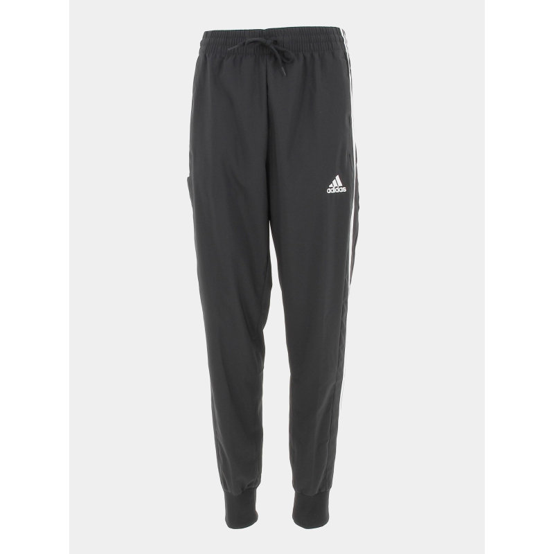 Jogging fin 3 stripes noir homme - Adidas