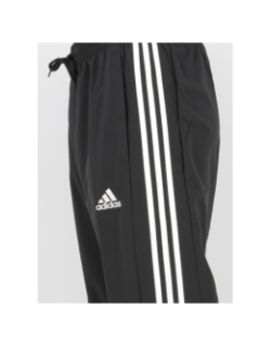 Jogging fin 3 stripes noir homme - Adidas