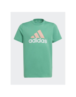T-shirt big logo vert orange enfant - Adidas