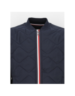 Veste bomber bi-matière bleu marine homme - Tommy Hilfiger