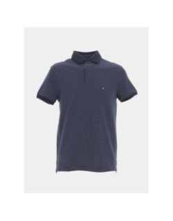 Polo micro print pois bleu marine homme - Tommy Hilfiger