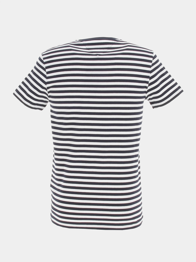 T-shirt marinière stretch bleu marine homme - Tommy Hilfiger