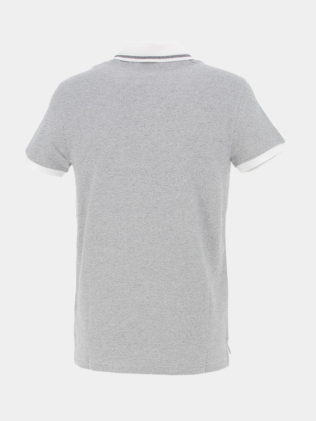 Polo pretwist mouline gris blanc homme - Tommy Hilfiger