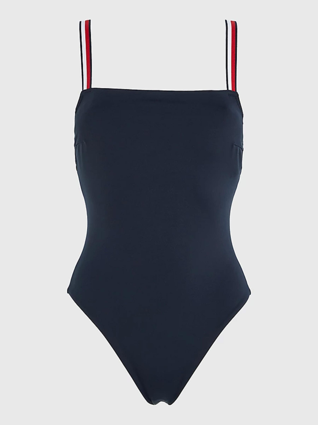 Maillot de bain 1 pièce bleu marine femme - Tommy Hilfiger