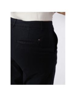 Pantalon chino slim blend bleu marine femme - Tommy Hilfiger