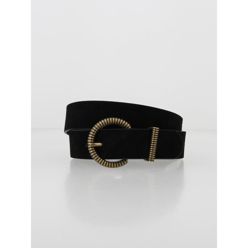 Ceinture chona suede noir femme - Pieces
