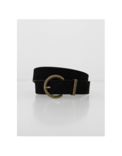 Ceinture chona suede noir femme - Pieces