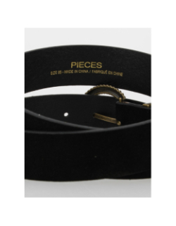 Ceinture chona suede noir femme - Pieces