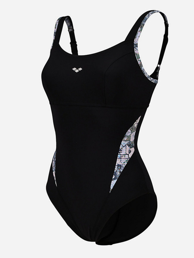 Maillot de bain bodylift chiara strap back noir femme - Arena