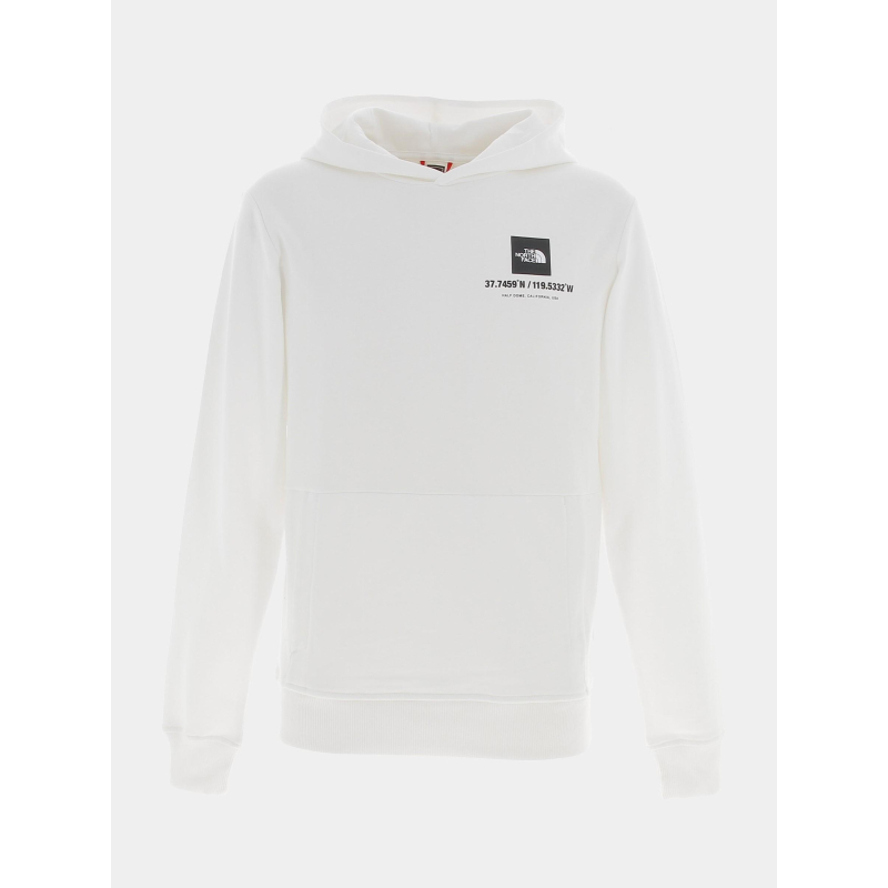 Sweat à capuche coordinates blanc homme - The North Face