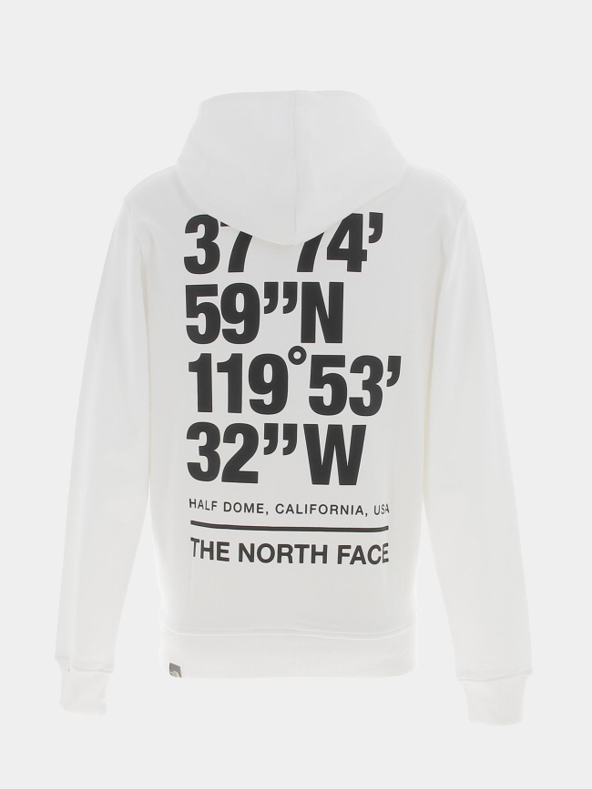 Sweat à capuche coordinates blanc homme - The North Face