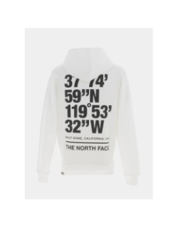 Sweat à capuche coordinates blanc homme - The North Face