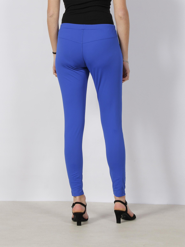 Pantalon cruz uni bleu femme - HBT
