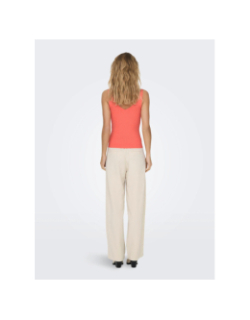 Débardeur côtelé nanna orange femme - JDY