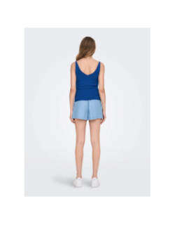 Débardeur côtelé nanna bleu femme - JDY