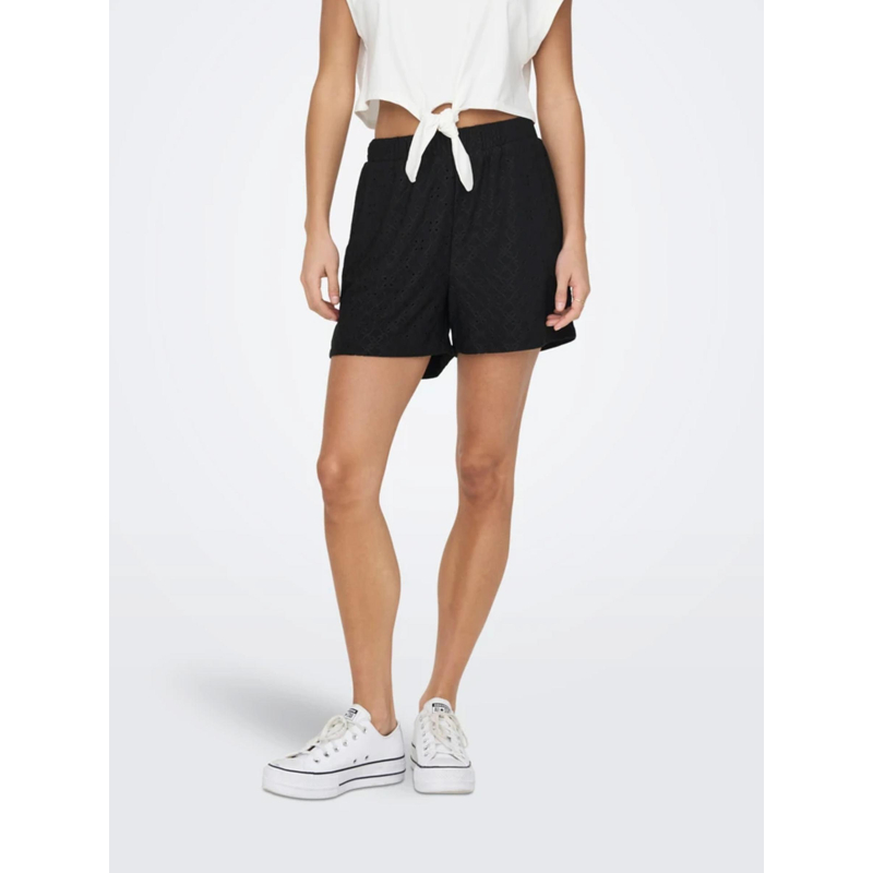 Short ajouré cathinka noir femme - JDY