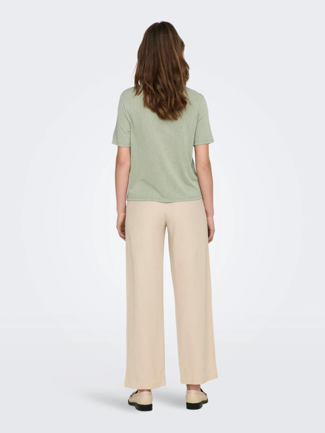 T-shirt uni faustina vert femme - JDY