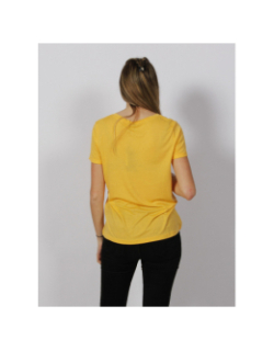 T-shirt col v tess sun jaune femme - Vero Moda
