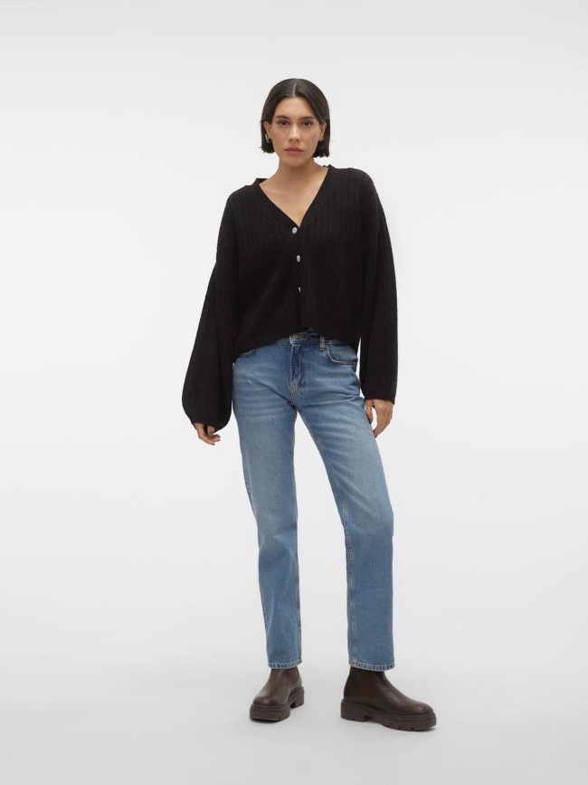 Gilet cardigan strass elya noir femme - Vero Moda