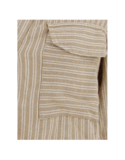 Chemisier à rayures pailleté emeli beige femme - Vero Moda