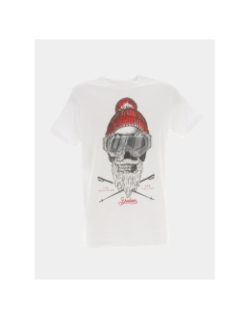 T-shirt pablo mountains squelette blanc homme - Deeluxe