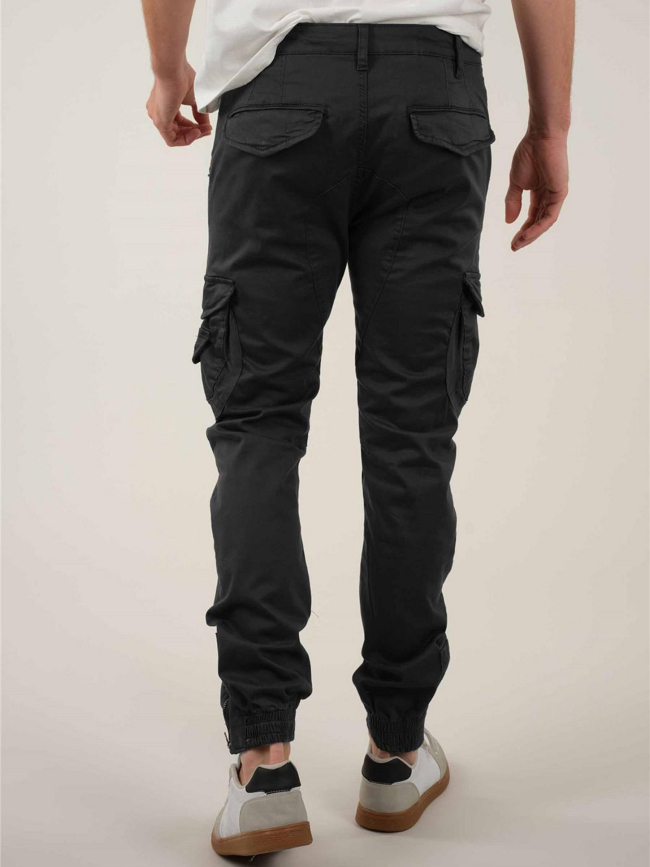 Pantalon cargo garden slim gris anthracite homme - Deeluxe