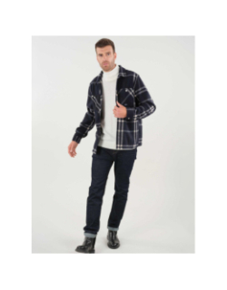 Surchemise vibrato bleu marine homme - Deeluxe