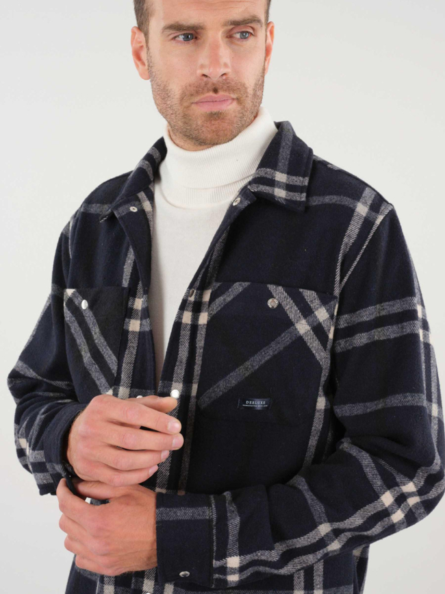 Surchemise vibrato bleu marine homme - Deeluxe