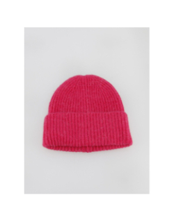 Bonnet uni coralie rose femme - Deeluxe