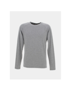 T-shirt de running manches longues gris chiné homme - Rukka