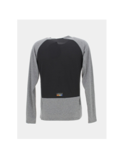 T-shirt de running manches longues gris chiné homme - Rukka
