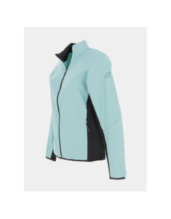 Veste de running softshell vert noir femme - Rukka