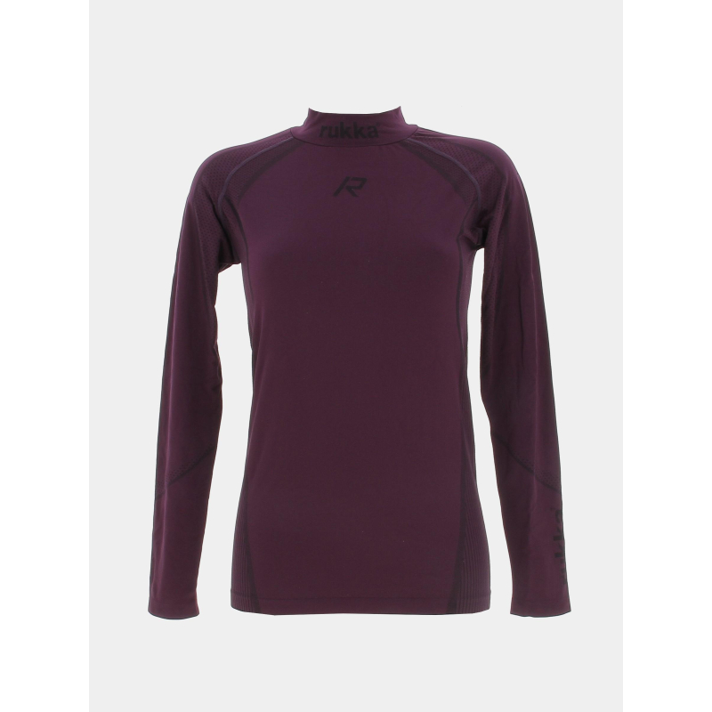 T-shirt manches longues baselayer pro violet femme - Rukka