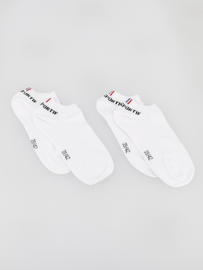 Pack 2 paires de chaussettes basses blanc - Le Coq Sportif