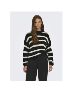 Pull à rayures justy noir blanc femme - JDY