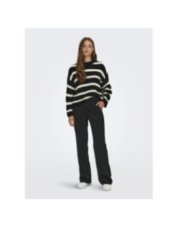 Pull à rayures justy noir blanc femme - JDY