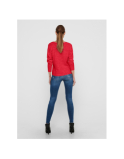 Pull col v elanora rouge femme - JDY