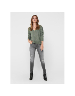 Pull col v elanora kaki femme - JDY