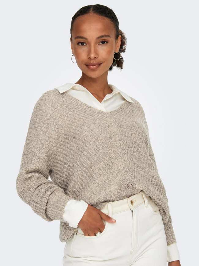 Pull en maille new megan beige femme -  JDY