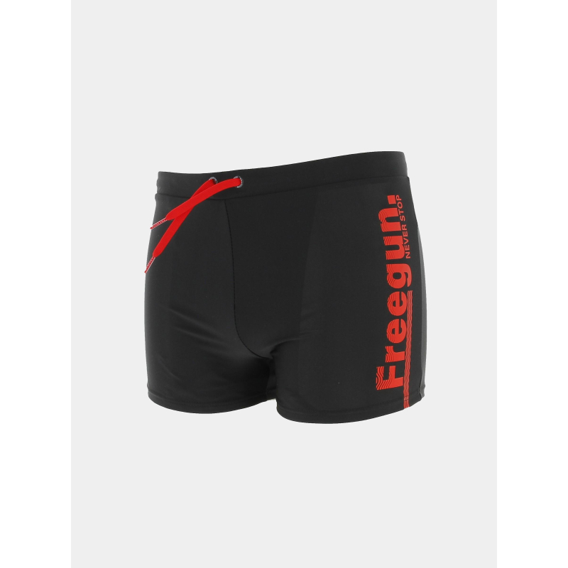 Maillot de bain boxer never stop rouge homme - Freegun