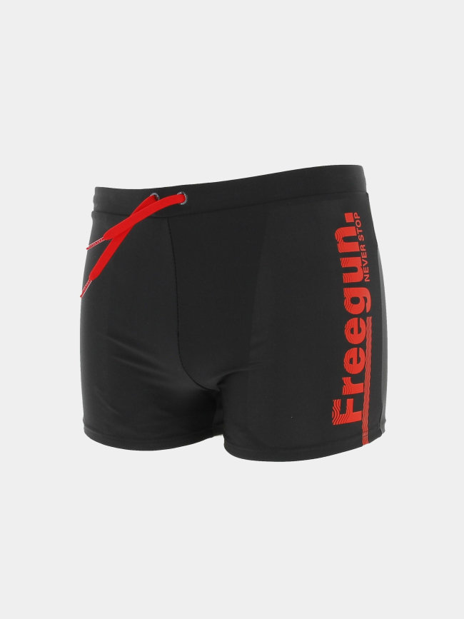 Maillot de bain boxer never stop rouge homme - Freegun