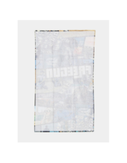 Serviette de plage dessins imprimés multicolore - Freegun